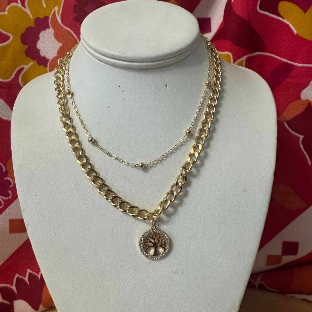 Stainless Steel Statement Necklace/Modern Luxury Statement Necklace - Picture 1 of 6